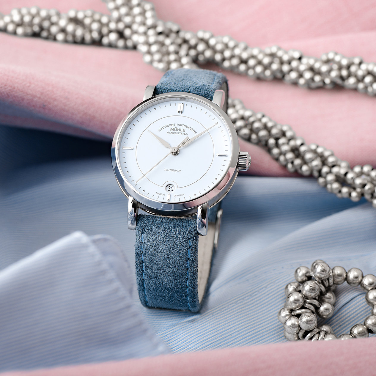 Muhle Glashutte Ladies M1-44-52-LB-II Teutonia IV Watch - immagine 7