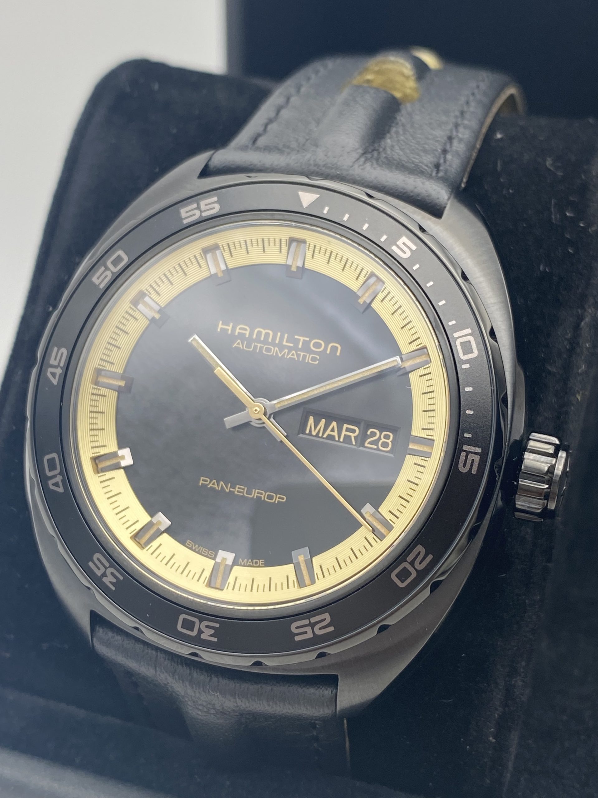 HAMILTON AMERICAN CLASSIC PAN EUROP DAY DATE AUTO Carica automatica 42mm H35425730 OFFICIAL DEALER - immagine 6