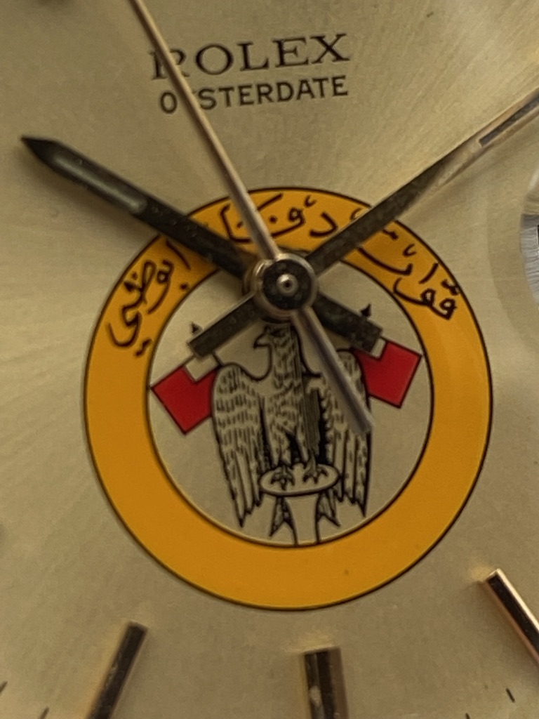 Rolex Oyster Date Precision Abu Dhabi Defense Force Logo Saudi Arabia Ref. 6694 - immagine 9