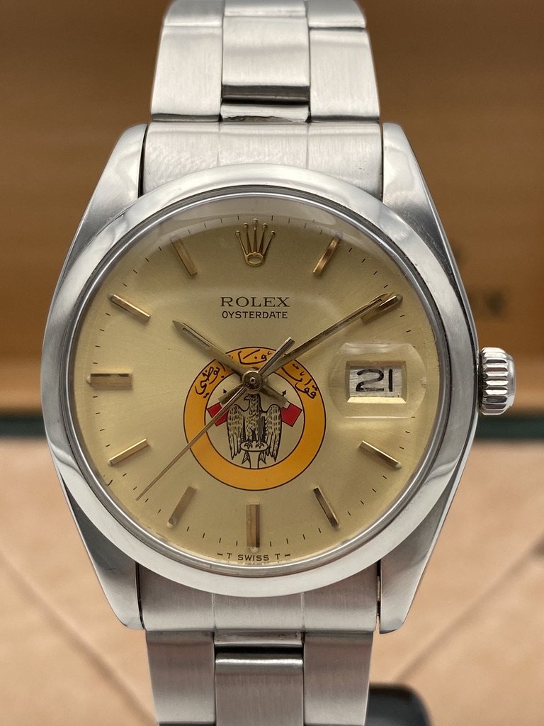 Rolex Oyster Date Precision Abu Dhabi Defense Force Logo Saudi Arabia Ref. 6694 - immagine 3