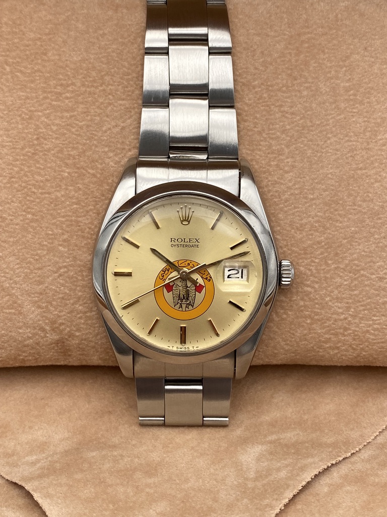 Rolex Oyster Date Precision Abu Dhabi Defense Force Logo Saudi Arabia Ref. 6694 - immagine 17