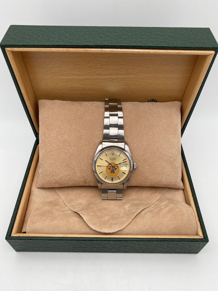 Rolex Oyster Date Precision Abu Dhabi Defense Force Logo Saudi Arabia Ref. 6694 - immagine 18