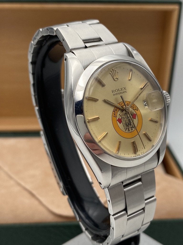 Rolex Oyster Date Precision Abu Dhabi Defense Force Logo Saudi Arabia Ref. 6694 - immagine 5