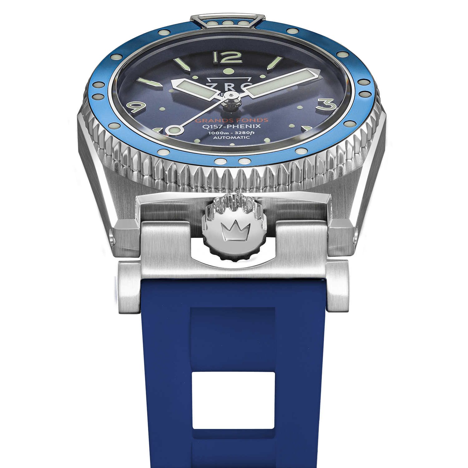 ZRC MN64 PHENIX Limited Edition GF42168PH BLUE 41.5mm Rubber Strap - OFFICIAL DEALER - immagine 4