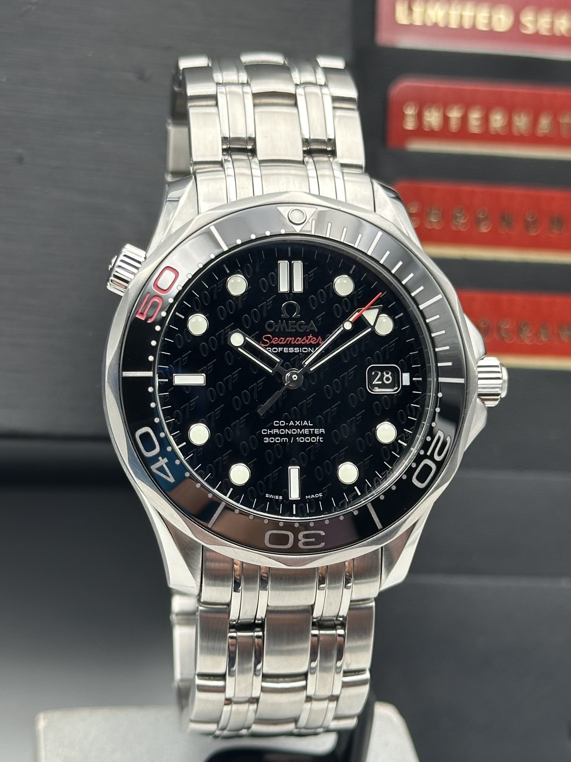 Omega Seamaster Diver 300 M James Bond 21230412001005 LIMITED EDITION SUPER FULL SET PERFECT CONDITION LIKE NEW 2012 - immagine 4