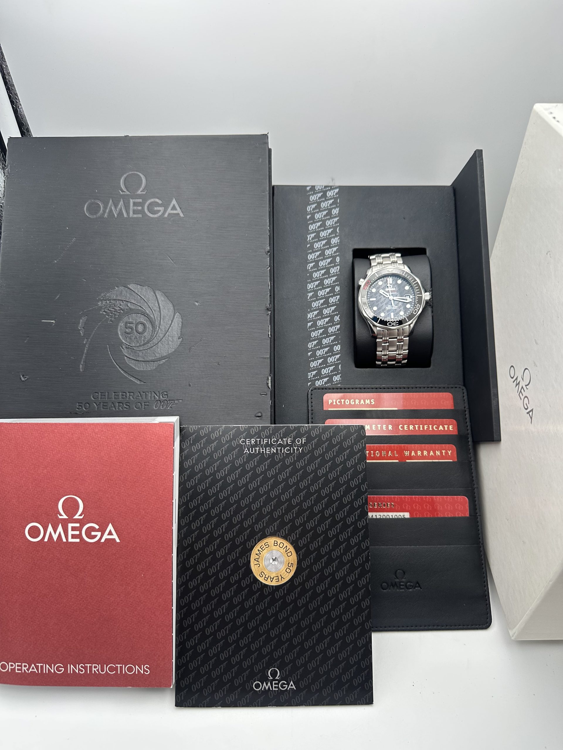 Omega Seamaster Diver 300 M James Bond 21230412001005 LIMITED EDITION SUPER FULL SET PERFECT CONDITION LIKE NEW 2012 - immagine 2
