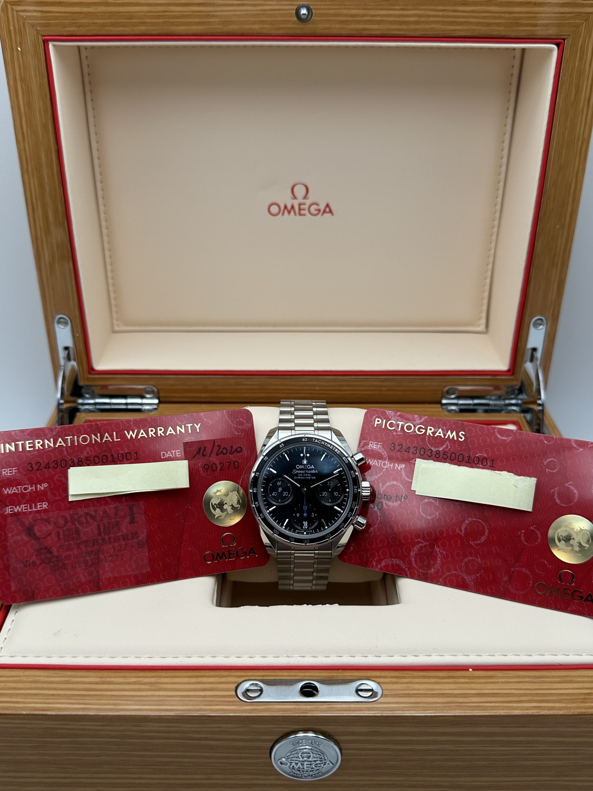 Omega Speedmaster Co-axial Chronograph Full Set Perfect Condition 32430385001001 - immagine 3