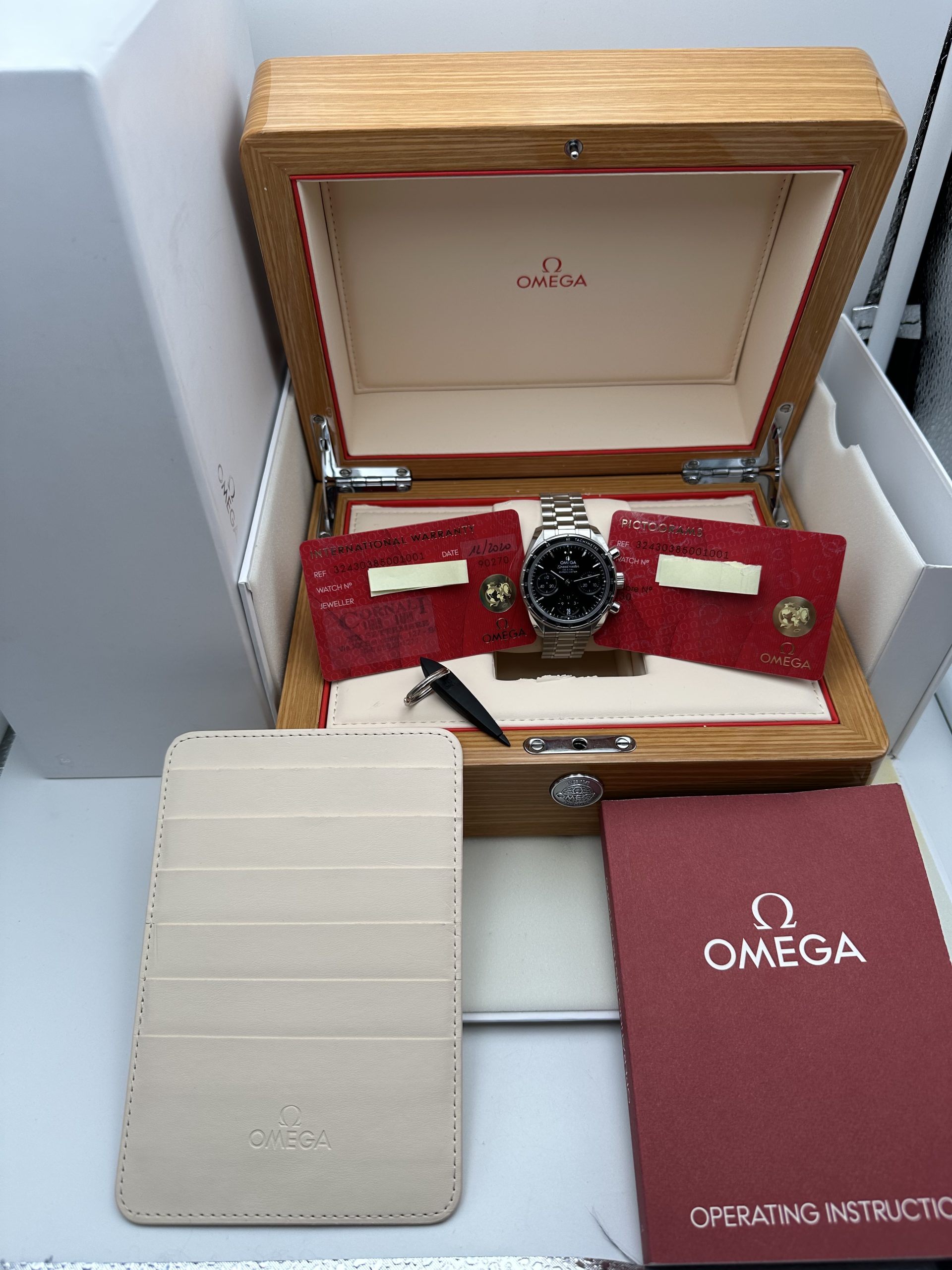 Omega Speedmaster Co-axial Chronograph Full Set Perfect Condition 32430385001001 - immagine 2