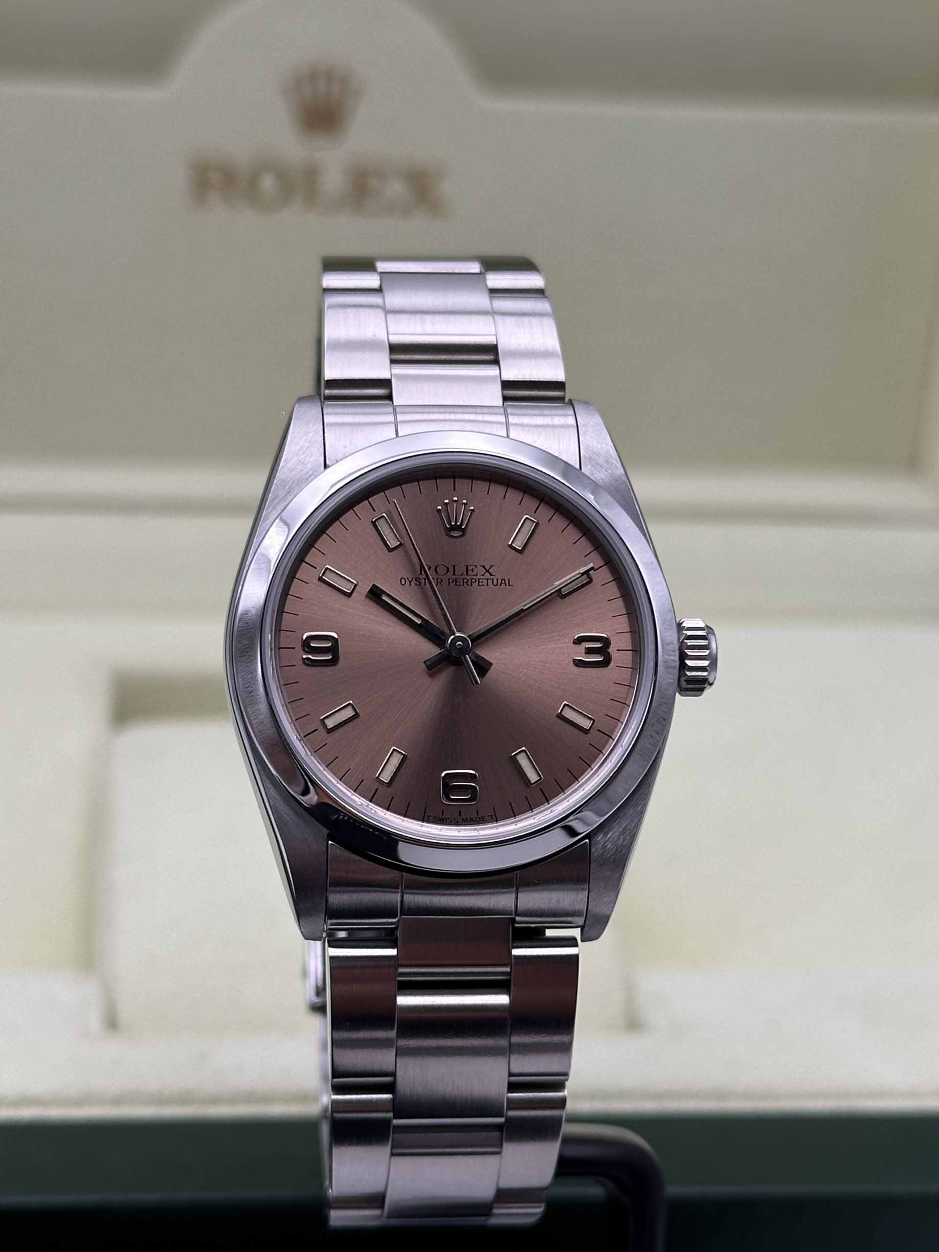 Rolex Oyster Perpetual 31 mm Perfect Condition Like New Pink Dial 1998 - immagine 3