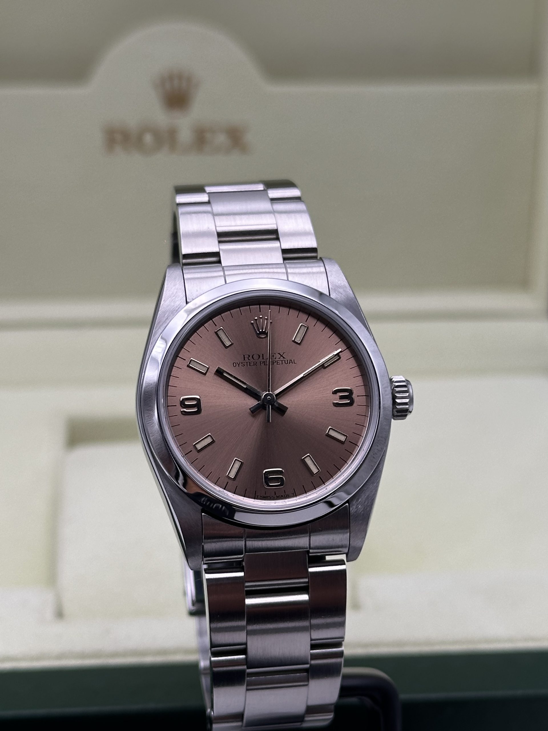 Rolex Oyster Perpetual 31 mm Perfect Condition Like New Pink Dial 1998 - immagine 4