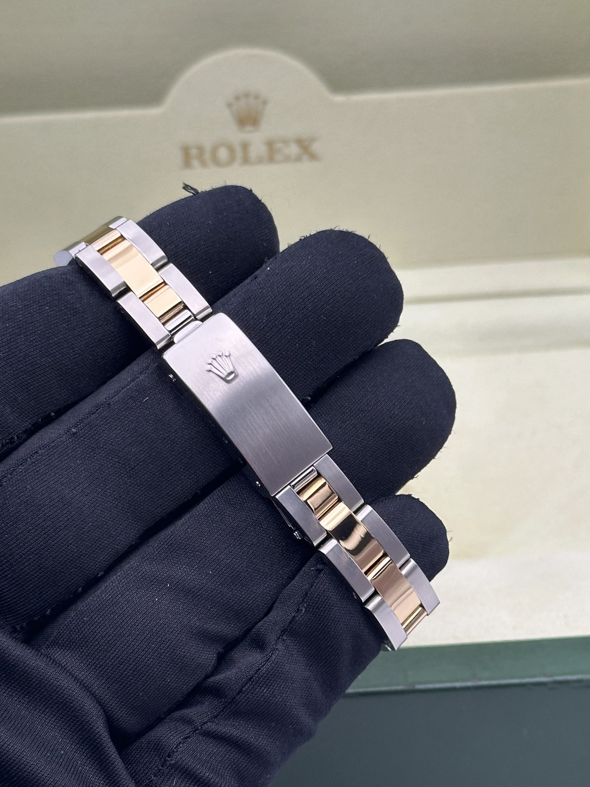 Rolex Oyster Perpetual Lady 76183 Perfect Condition Steel And Yellow Gold Grey Dial 2002 - immagine 13