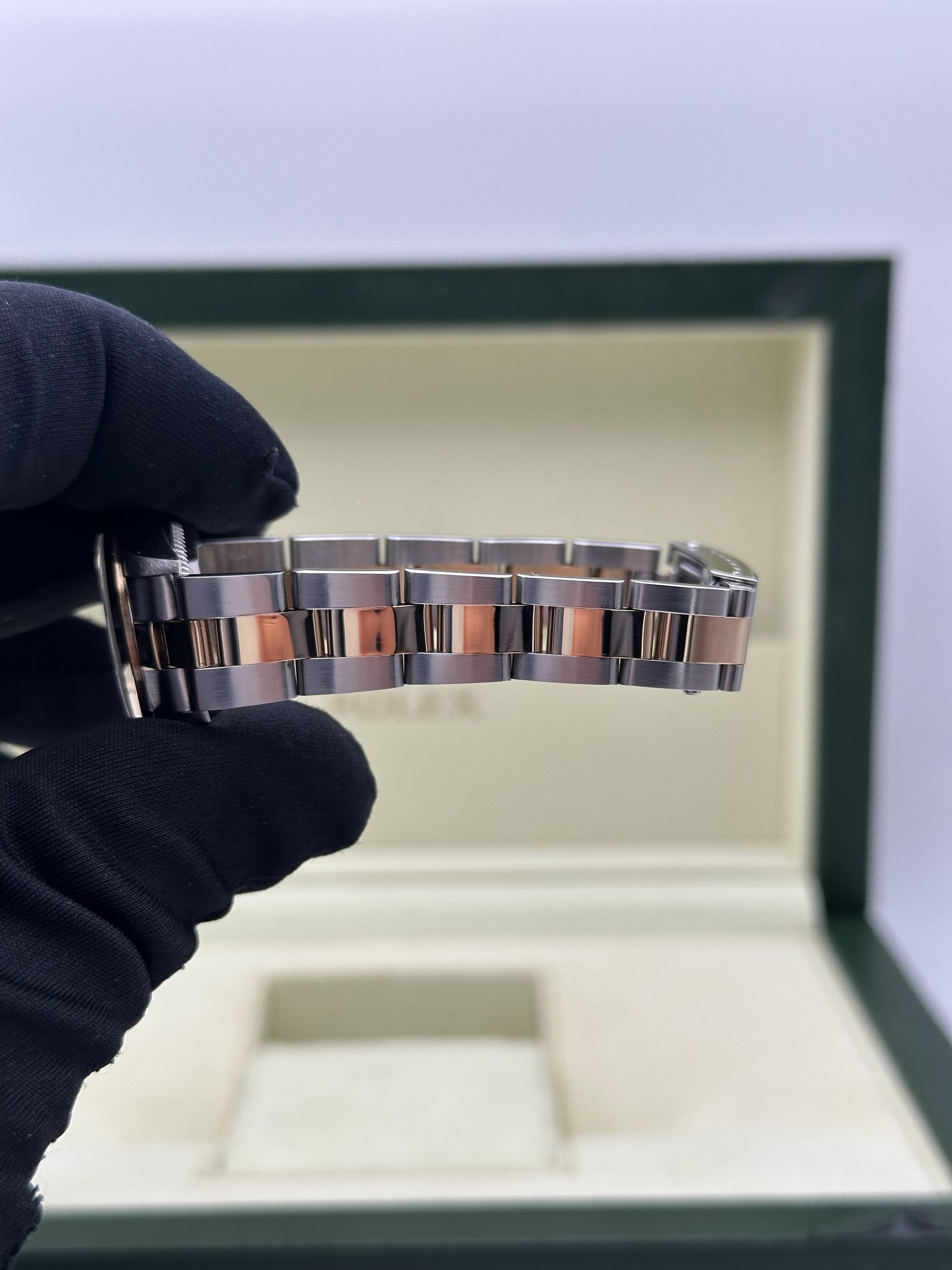 Rolex Oyster Perpetual Lady 76183 Perfect Condition Steel And Yellow Gold Grey Dial 2002 - immagine 12