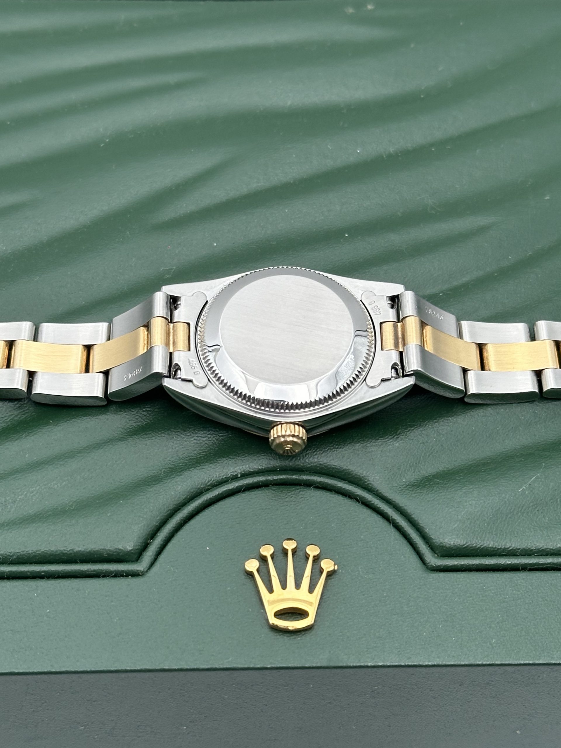Rolex Oyster Perpetual Lady 76183 Perfect Condition Steel And Yellow Gold Grey Dial 2002 - immagine 14