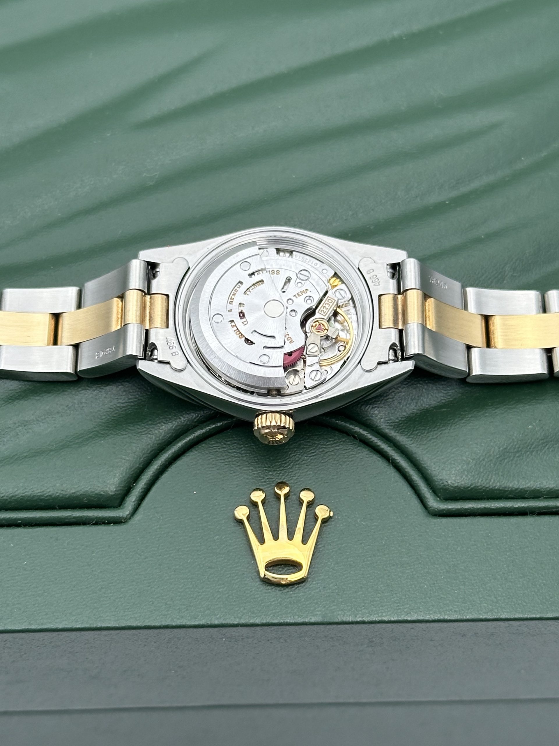 Rolex Oyster Perpetual Lady 76183 Perfect Condition Steel And Yellow Gold Grey Dial 2002 - immagine 15