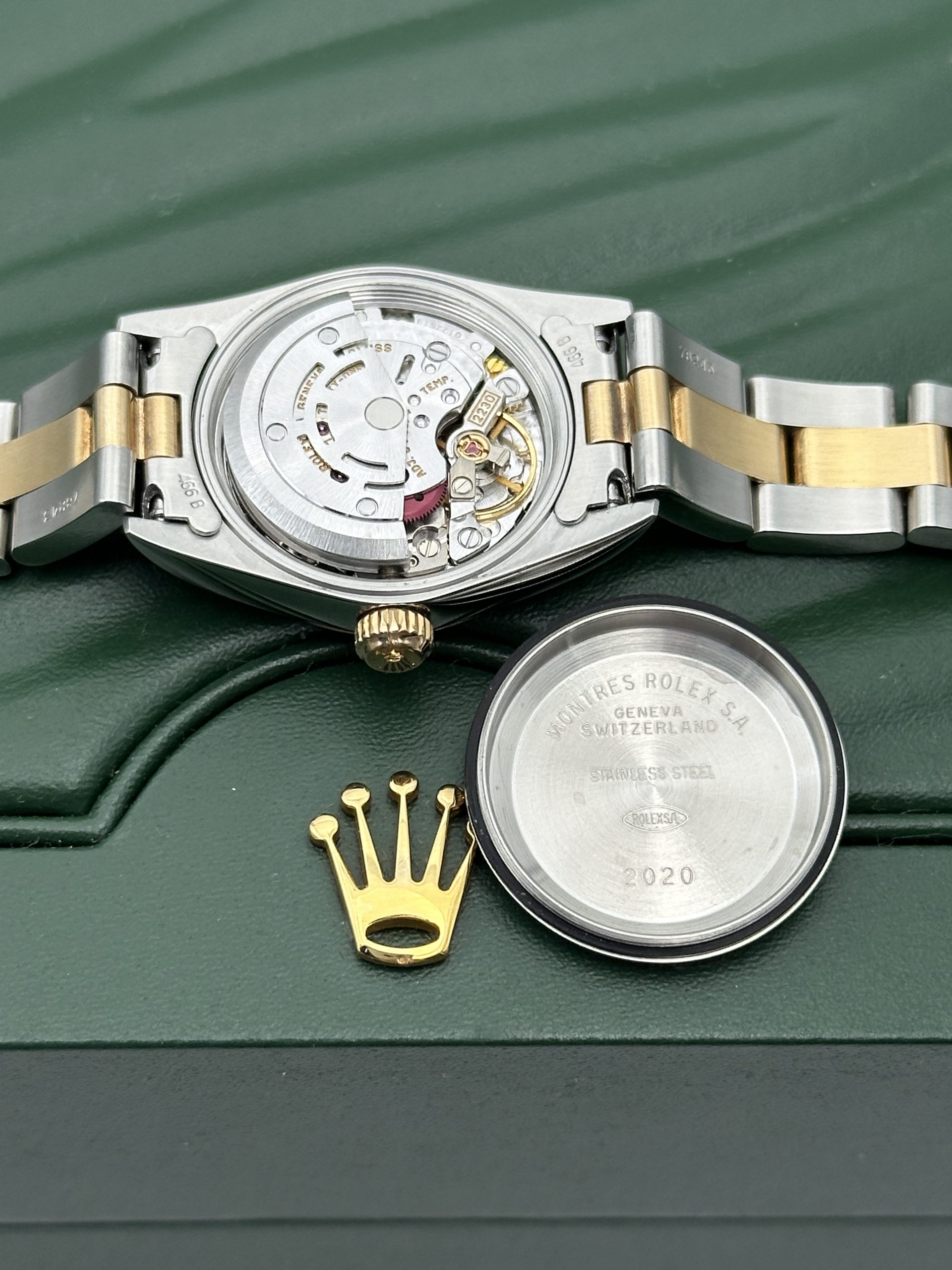 Rolex Oyster Perpetual Lady 76183 Perfect Condition Steel And Yellow Gold Grey Dial 2002 - immagine 16