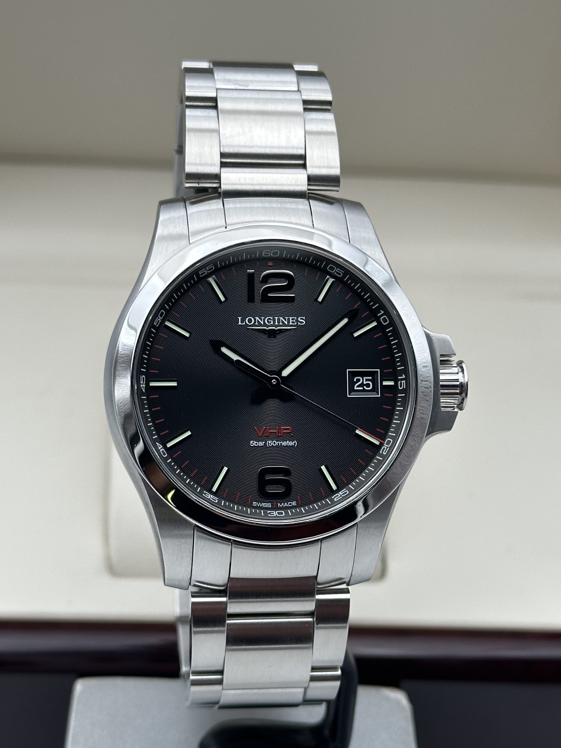 Longines Conquest V.h.p. L37164566 Full Set Perfect Condition 2019 - immagine 5