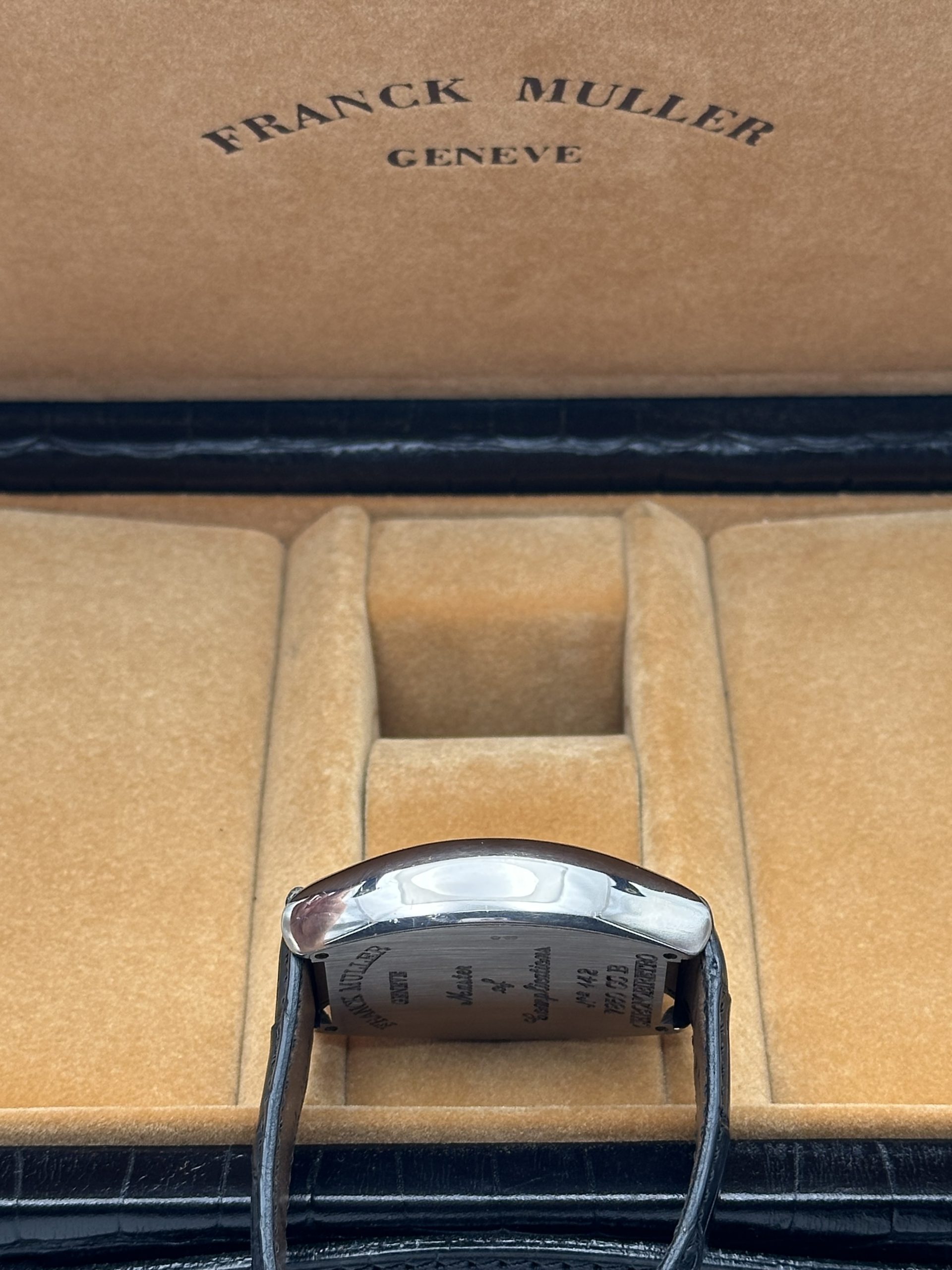 Franck Muller Cintrée Curvex Biretro Automatic FULL SET Chronographe White Gold 18K Good Condition 7850 CC B - immagine 11