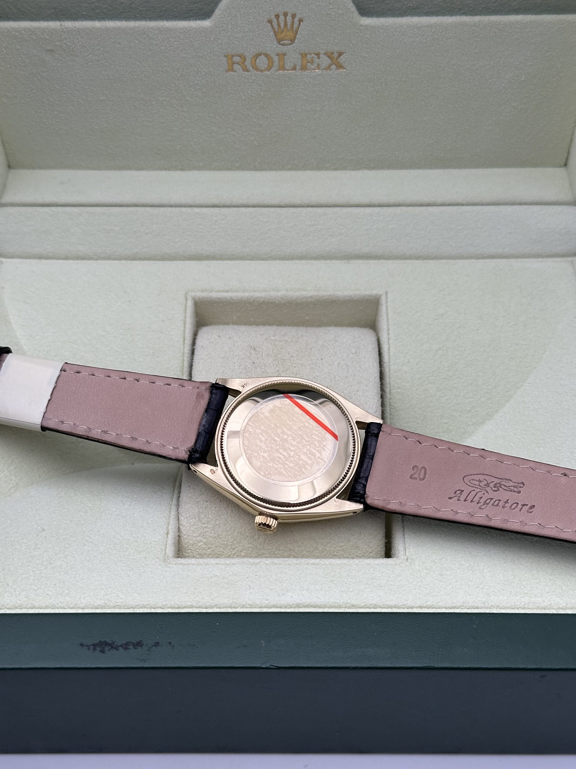 Rolex Oyster Perpetual 34 Yellow Gold 14K RARE Perfect Condition Like New Champagne Dial 1974 - immagine 12