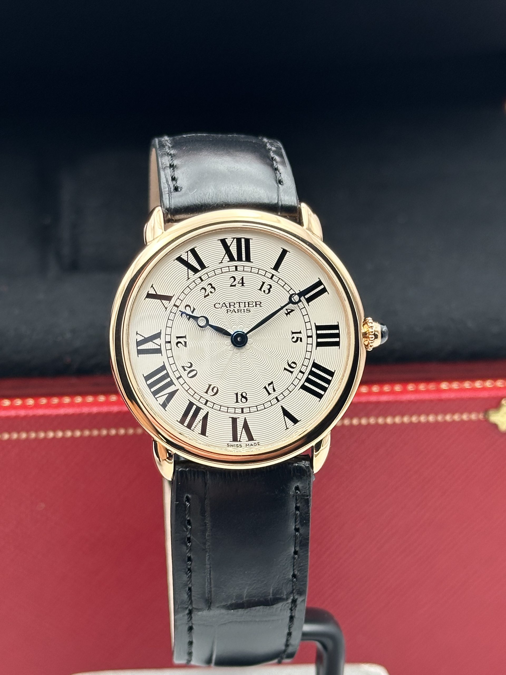 Cartier Ronde Louis Cartier Collection Privée Cartier Paris CPCP PERCECT CONDITION FULL SET 2616F ROSE GOLD 18K 2006 - immagine 4