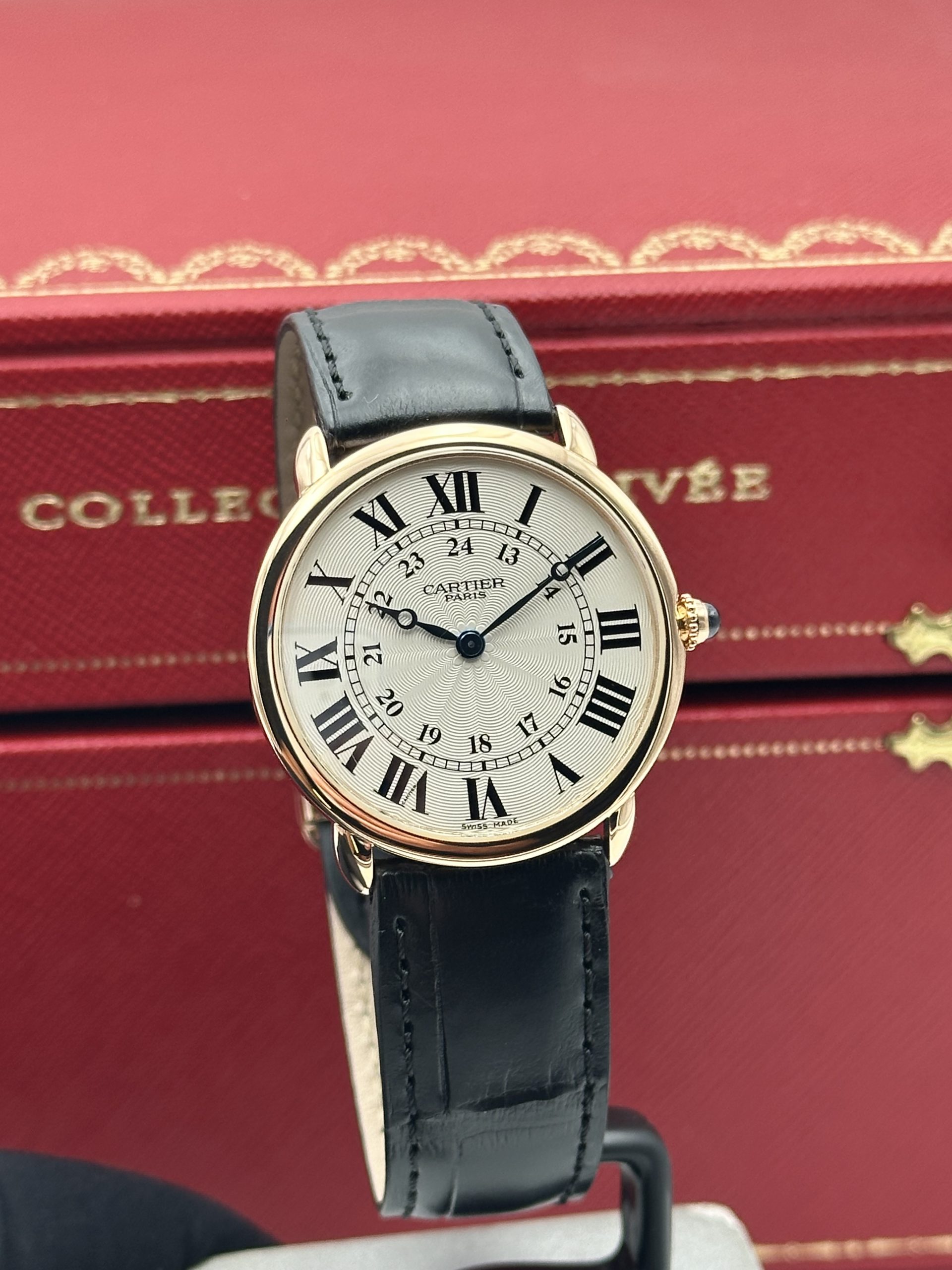 Cartier Ronde Louis Cartier Collection Privée Cartier Paris CPCP PERCECT CONDITION FULL SET 2616F ROSE GOLD 18K 2006 - immagine 5
