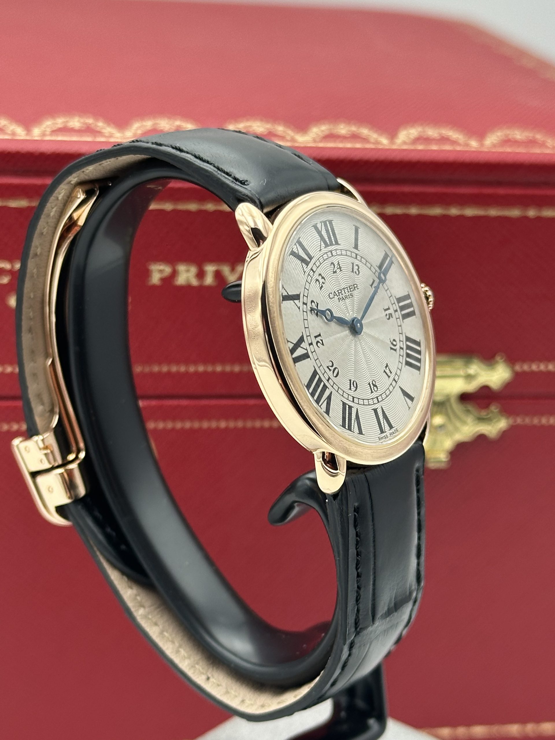 Cartier Ronde Louis Cartier Collection Privée Cartier Paris CPCP PERCECT CONDITION FULL SET 2616F ROSE GOLD 18K 2006 - immagine 6