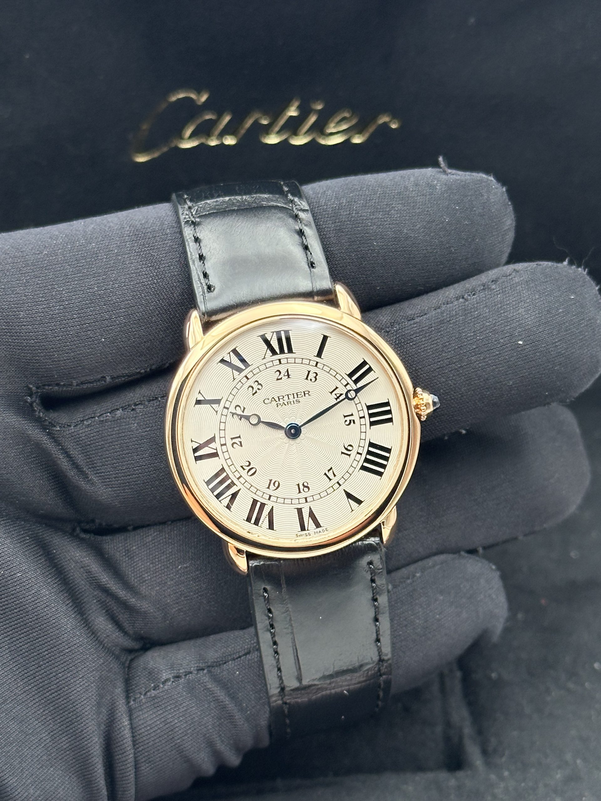Cartier Ronde Louis Cartier Collection Privée Cartier Paris CPCP PERCECT CONDITION FULL SET 2616F ROSE GOLD 18K 2006 - immagine 16
