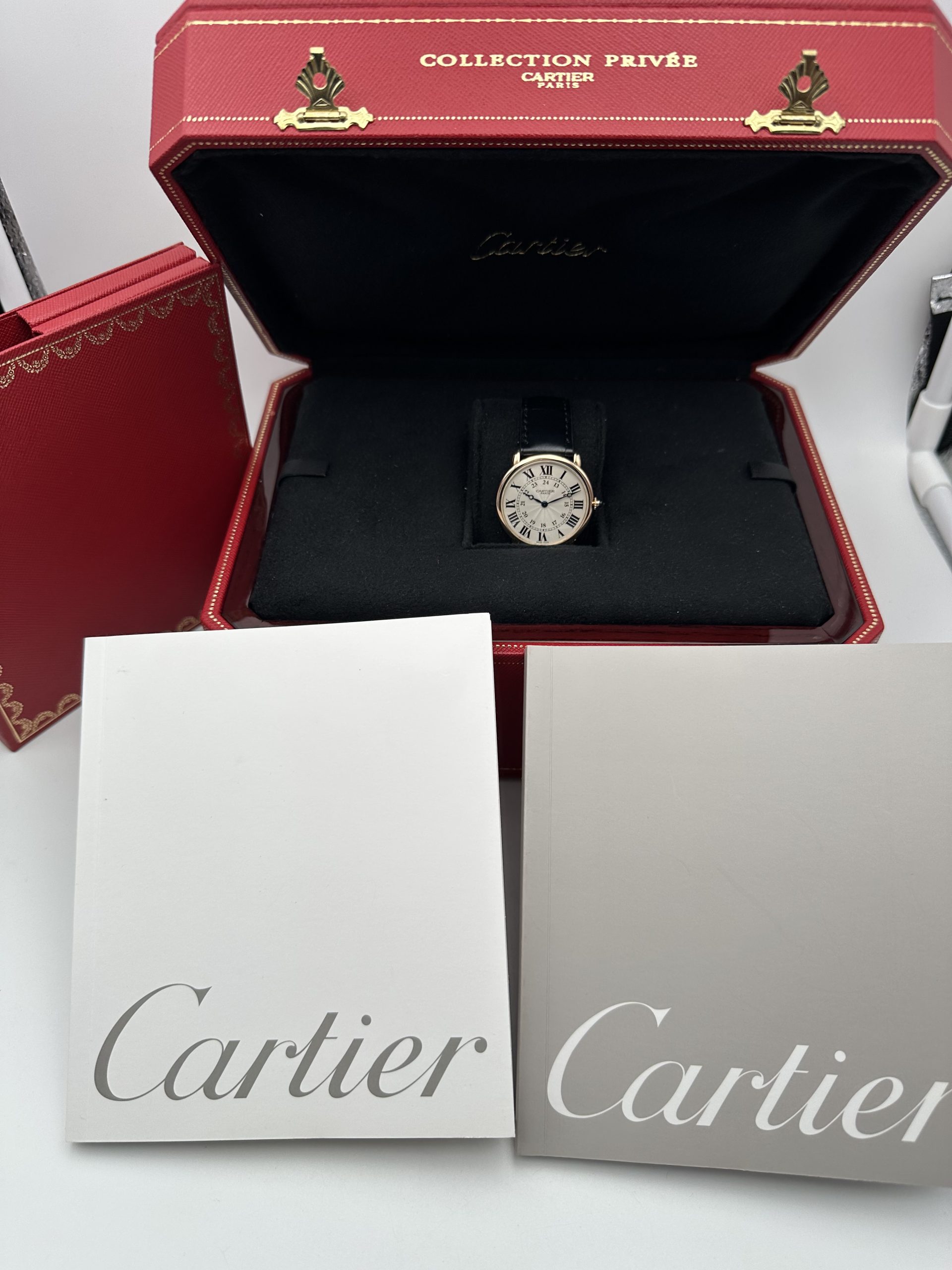 Cartier Ronde Louis Cartier Collection Privée Cartier Paris CPCP PERCECT CONDITION FULL SET 2616F ROSE GOLD 18K 2006 - immagine 3