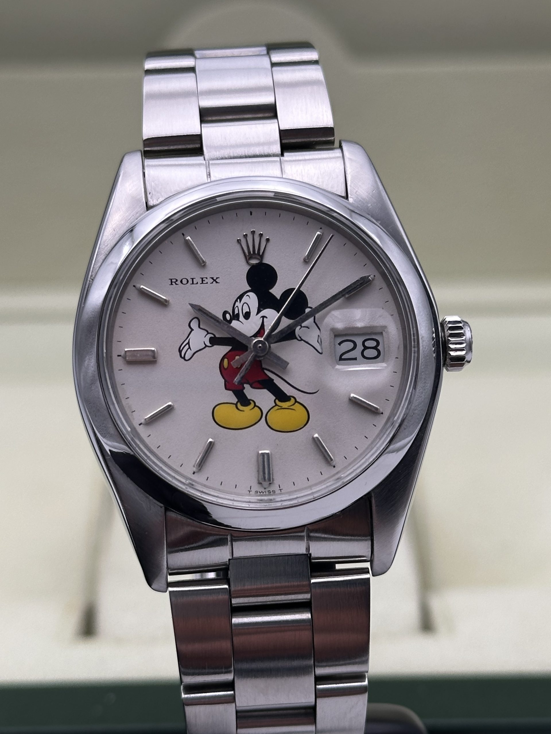 Rolex Oysterdate Precision Oyster Date Precision Mickey Mouse Dial - Topolino 6694 Good Condition - immagine 3
